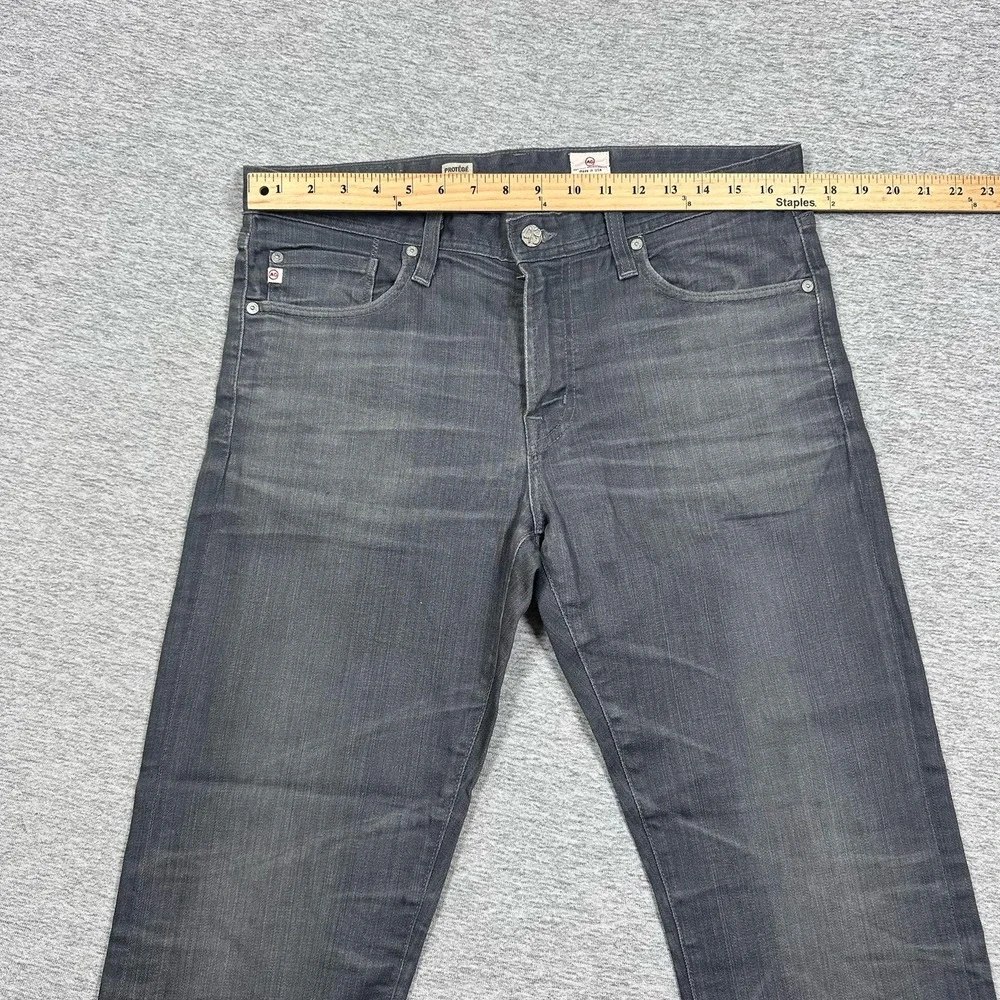 AG Adriano Goldschmied Jeans Mens 33x28 Gray Denim The Protege Straight READ - Picture 3 of 10